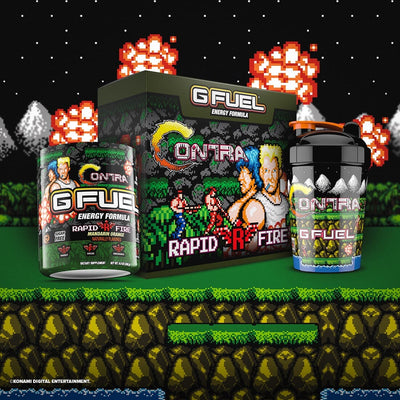 G FUEL and Konami Cross Media NY Race Through the Jungle to Present “CONTRA”-Inspired Energy Drink