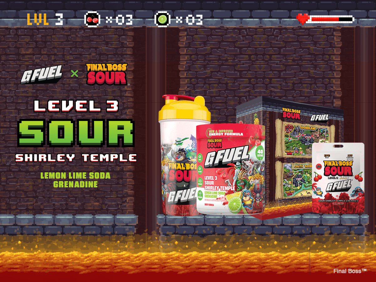 Level Up Your Sour with This Final Boss Sour x G FUEL Collab! Level Up Your Sour with This Final Boss Sour x G FUEL Collab!