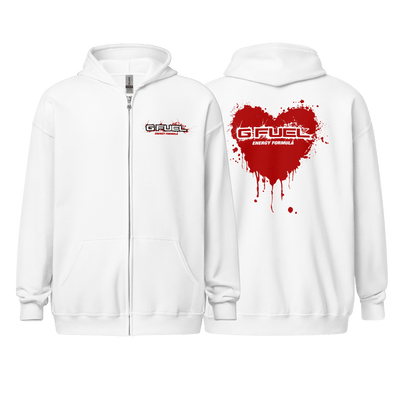 G FUEL| Deadly Attraction Zip-Up Hoodie White S 1893932_17335