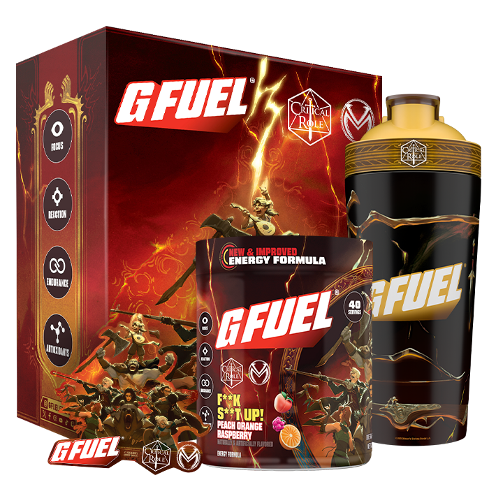 G FUEL x Vox Machina – Critical Role | F*** S*** UP! Collector's Box