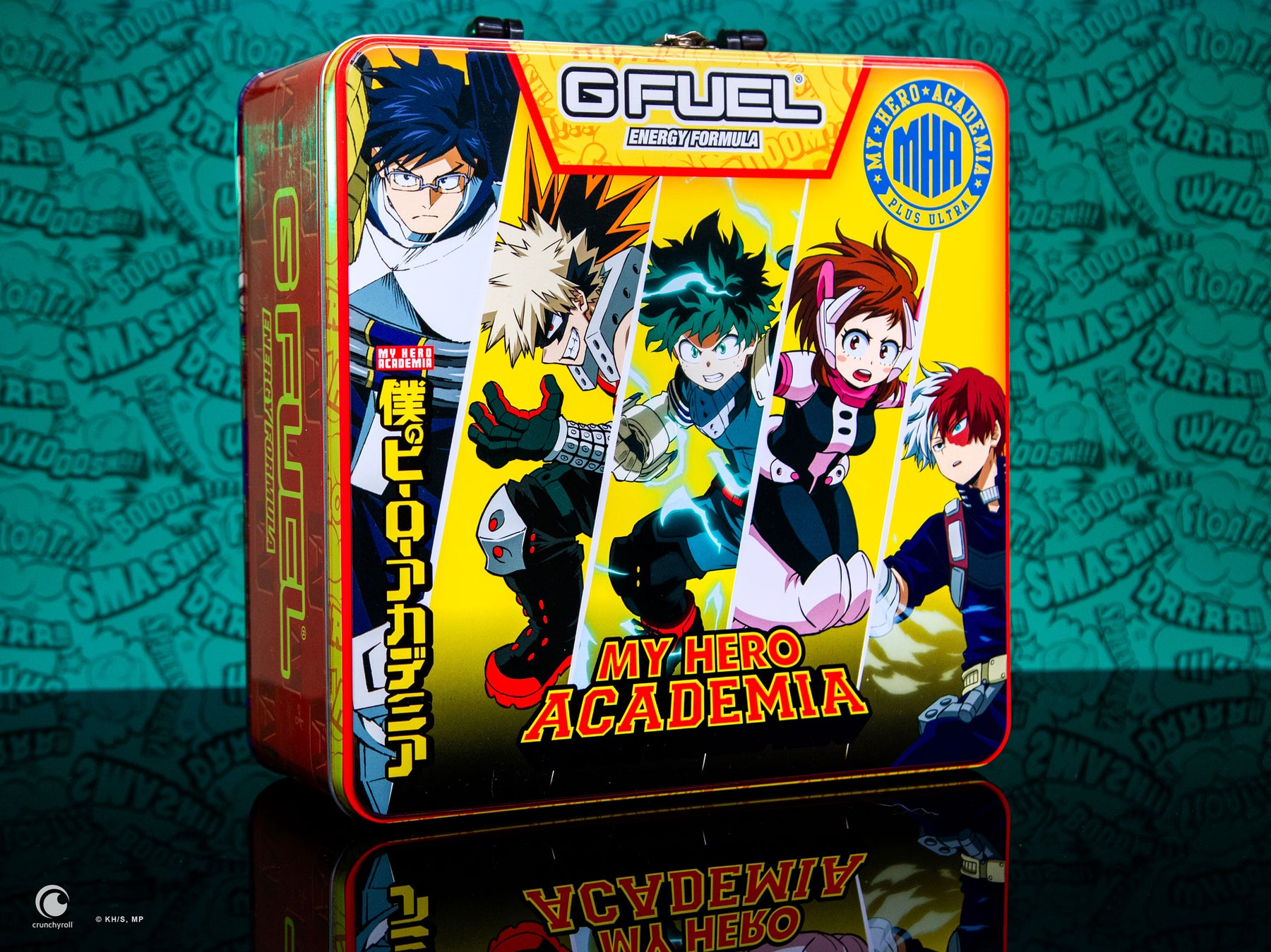 My Hero Academia Collector's Lunchbox | 40 Serving Quirk Energy Tub | Stainless Steel Shaker Cup