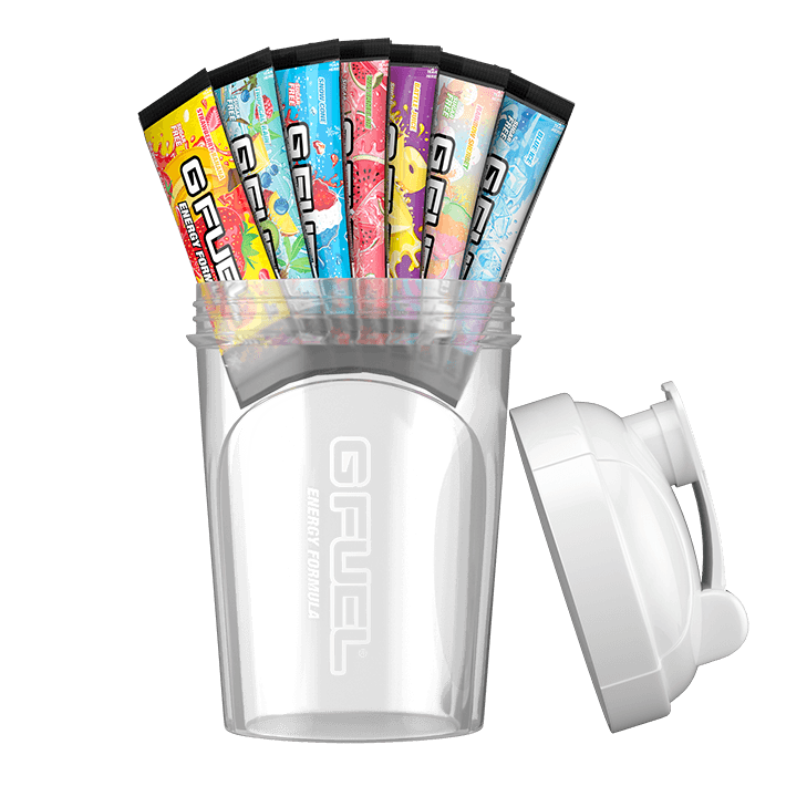 G FUEL Winter White starter kit, Energy drink from USA