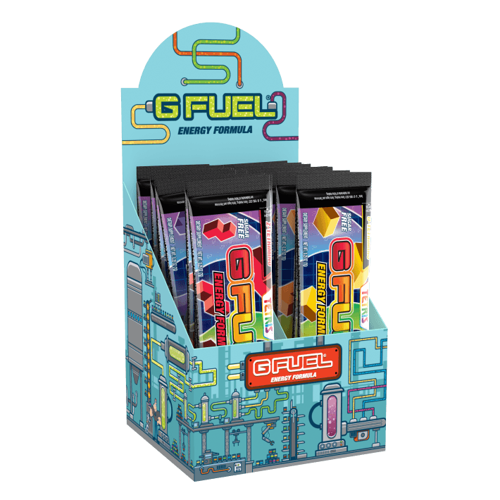 G FUEL| Energy Pack Box Box Tetriminos GFUEL-21PACK-TETRIS
