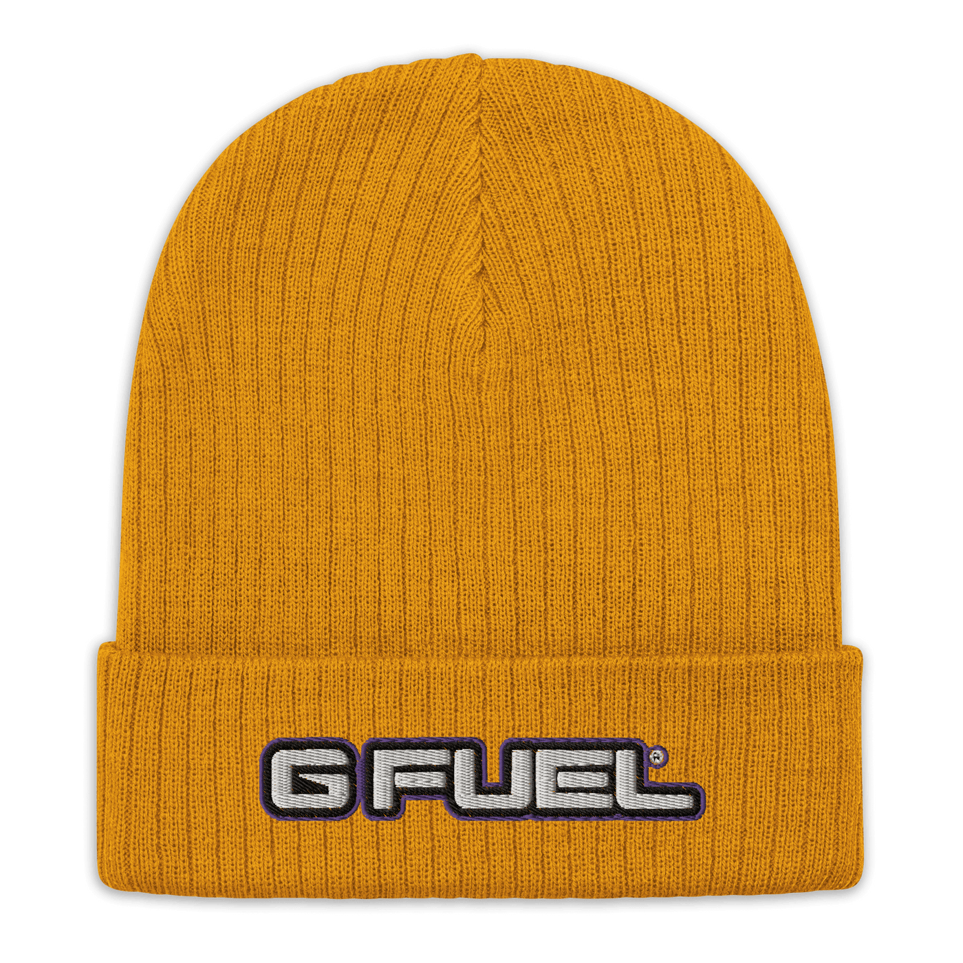 G FUEL| G FUEL Logo Ribbed Knit Beanie Mustard 9680727_13240