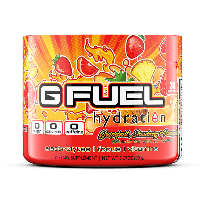 G FUEL Hydration Formula Grapefruit Strawberry Pineapple