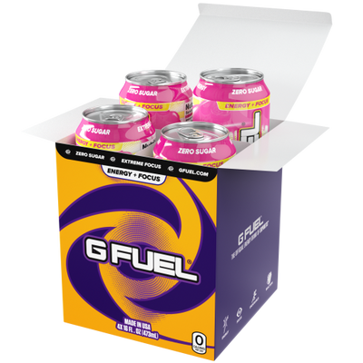 G FUEL| Pink Drip Cans RTD 4 Pack RTD-PD4-YP