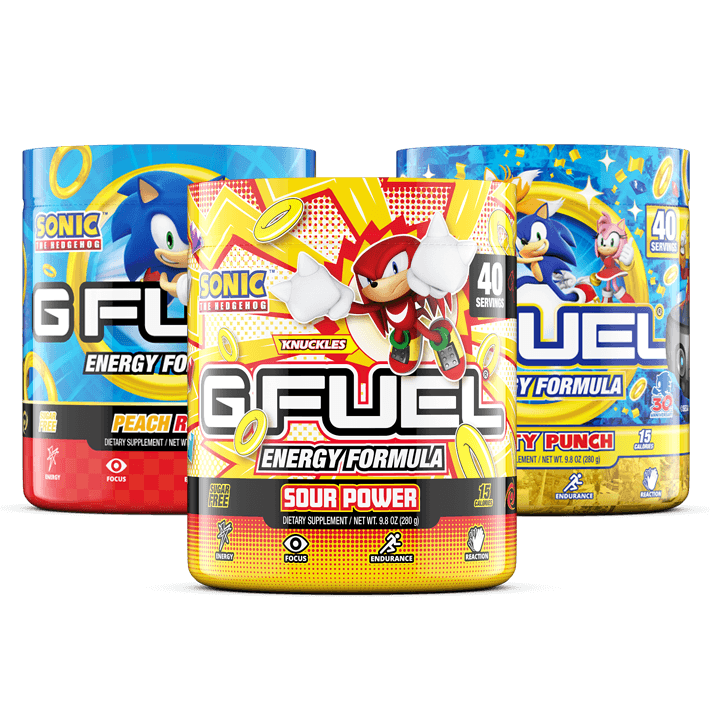 💕 Wanna snag a Tub of the newest, upcoming addition to our  @sonicthehedgehog x #GFUEL Collection?? Tune into our 𝗟𝗜𝗩𝗘 𝗦