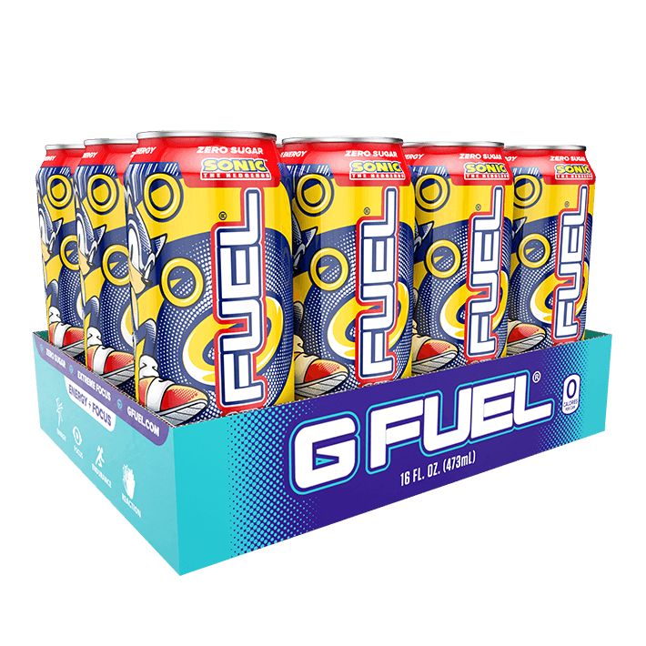 G FUEL| Sonic's Peach Rings Cans RTD 12 Pack RTD-PR12