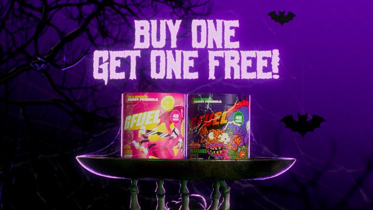 G FUEL Fear Fest: Buy One Get One Free on energy tubs