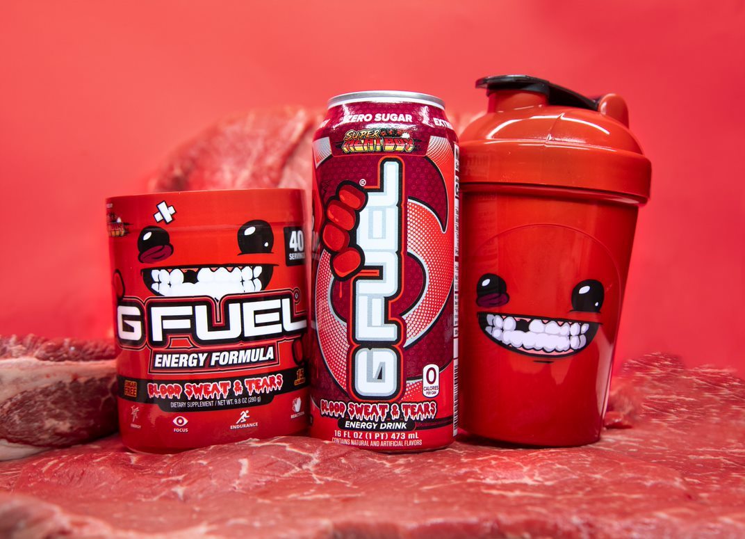 G FUEL x Super Meat Boy Blood, Sweat & Tears Collection to be Available Exclusively at Micro Center