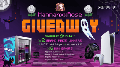 HannahxxRose x G FUEL Spooky Giveaway