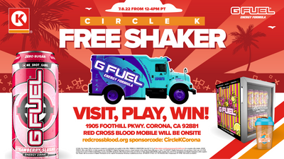 Circle K Corona, CA | Buy a Case of G Fuel get a Shaker Cup
