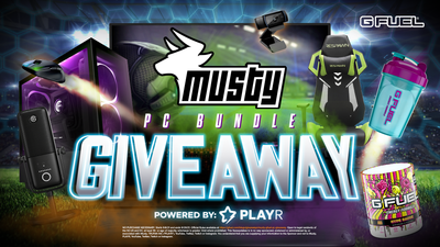 Musty x G FUEL Ultimate PC Bundle Giveaway