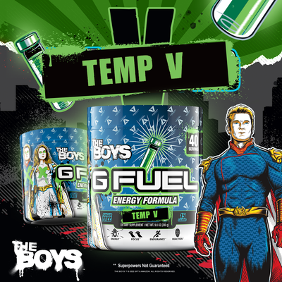 G FUEL and Sony Pictures Television Create a Super-Powered Team-Up with Temp V Flavor to Celebrate Season 3 of “The Boys™”!