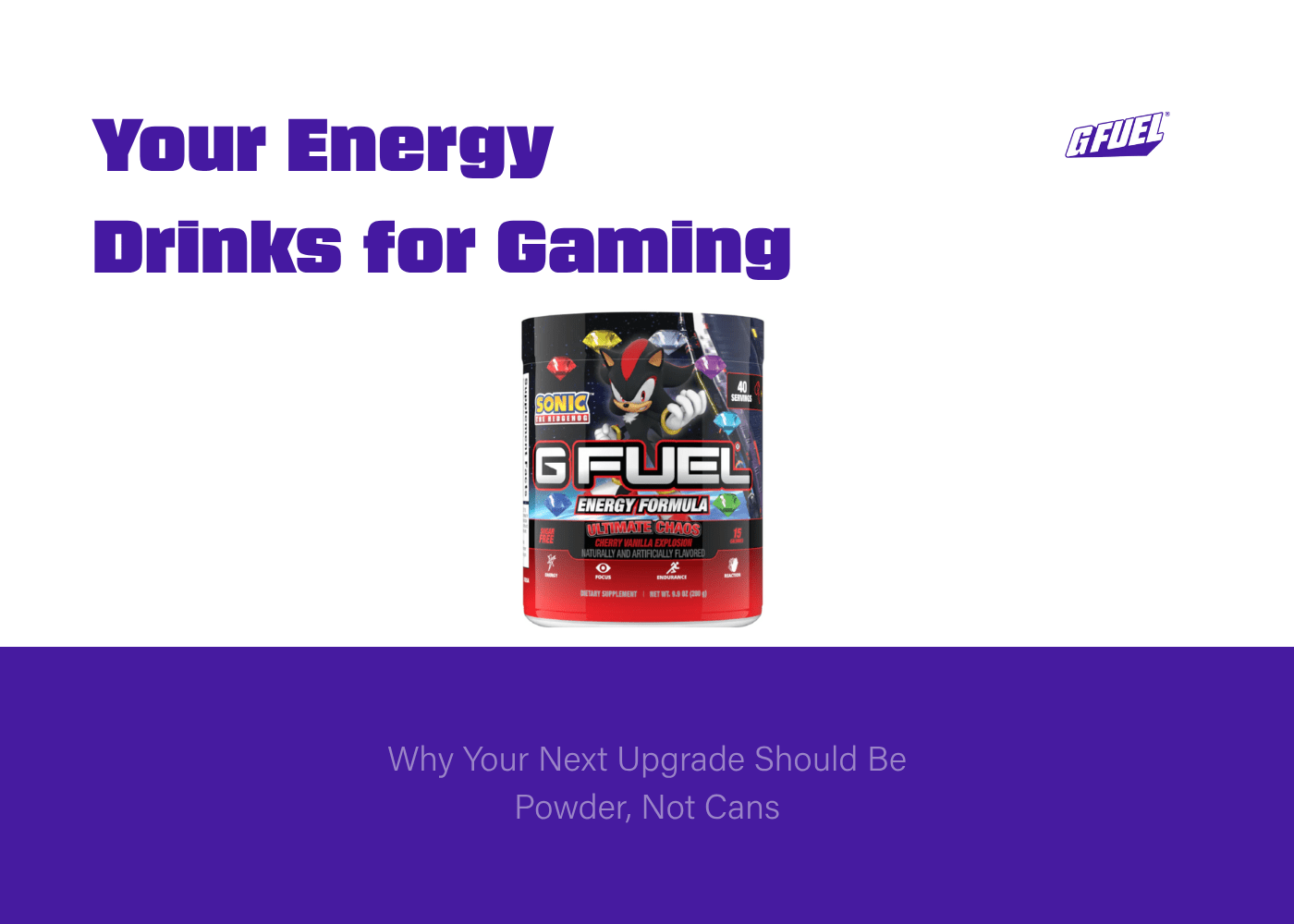 Energy Drinks for Gaming