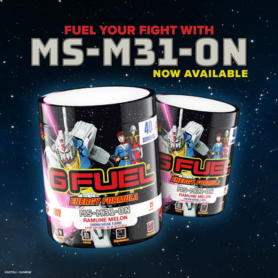 G FUEL and Bandai Namco Entertainment Protect the Federation and Introduce “Mobile Suit Gundam” Energy Drink, MS-M31-0N
