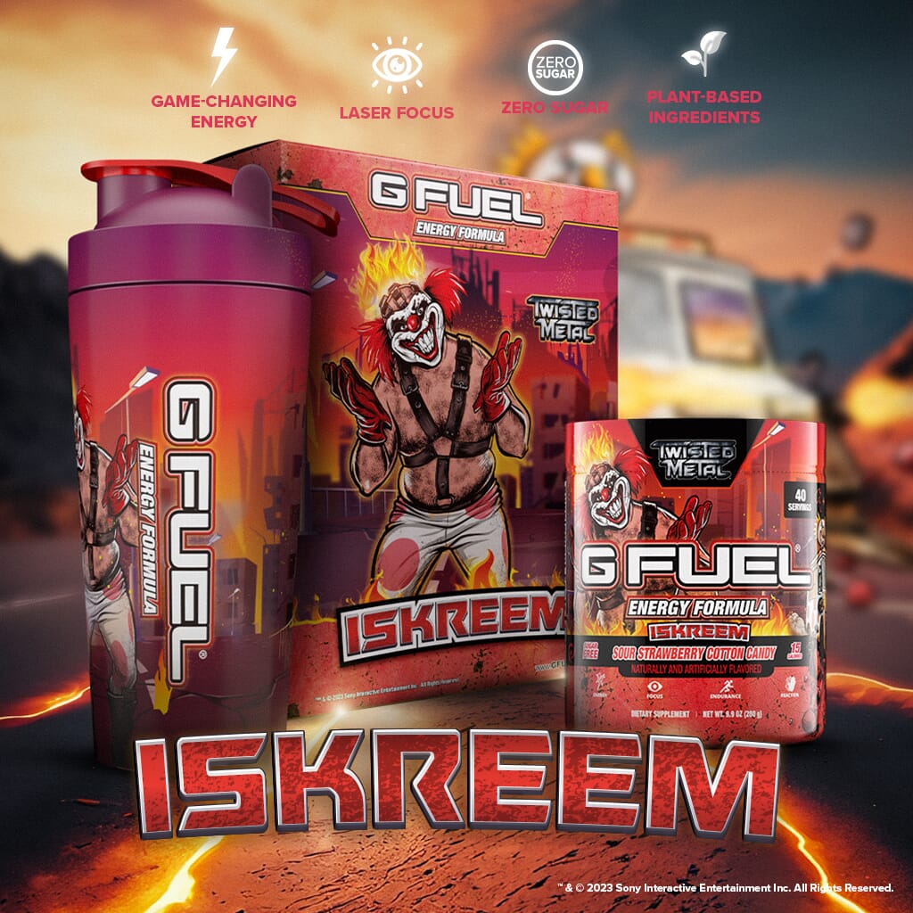 G FUEL ISKREEM, inspired by "Twisted Metal"