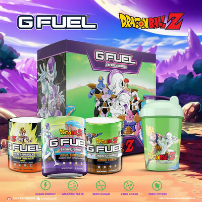 G FUEL and Toei Animation Destroy Planets with Brand-New “DBZ” Flavor, G FUEL Evil Emperor