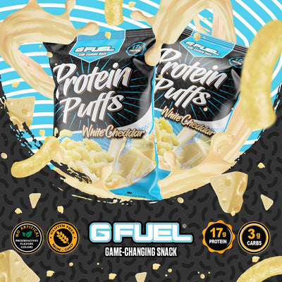 G FUEL Energy Launches New Protein Puffs Snack Line with White Cheddar Flavor