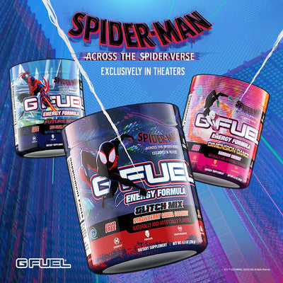 G FUEL is Traveling Through Dimensions to Introduce an Upgraded Team of Energy Drinks to Promote Spider-Man™: Across the Spider-Verse