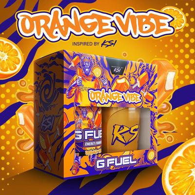 Round 2: G FUEL Launches New “Orange Vibe” Energy Drink Inspired By World-Famous YouTuber And Rapper KSI