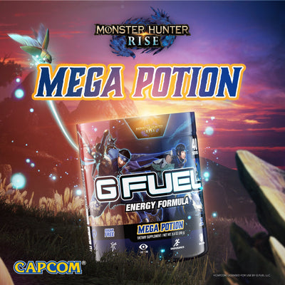 Pre-Order The New G FUEL Mega Potion, Inspired by CAPCOM’s Highly-Anticipated Monster Hunter Rise