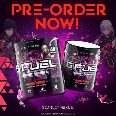 Unleash The Power Of Your Mind With G FUEL Brain Drive, Inspired By BANDAI NAMCO Entertainment Inc.’s SCARLET NEXUS