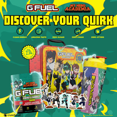 G FUEL Unlocks New Powers with “My Hero Academia” Energy Drink Collab