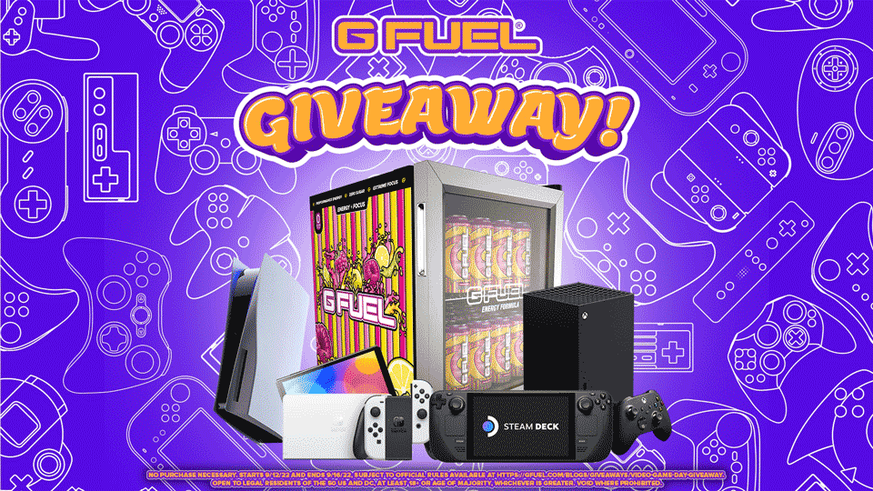 G FUEL Video Game Day Giveaway!
