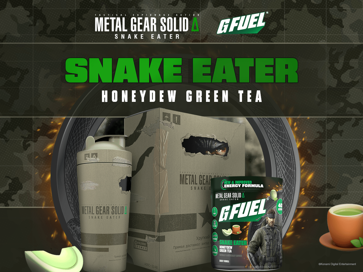 G FUEL x Metal Gear Solid Δ: Snake Eater, The Ultimate Energy Infiltration