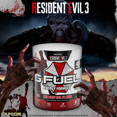 Escape From Raccoon City With G FUEL Nemesis Tea Flavor, Inspired By Resident Evil™ 3