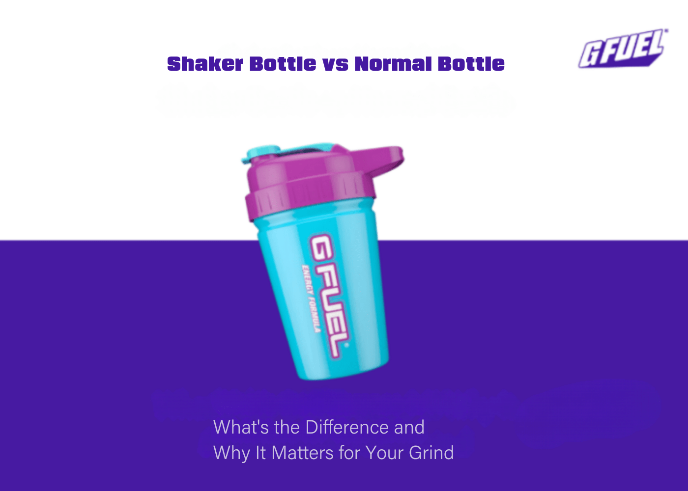 Shaker Bottle vs Normal Bottle