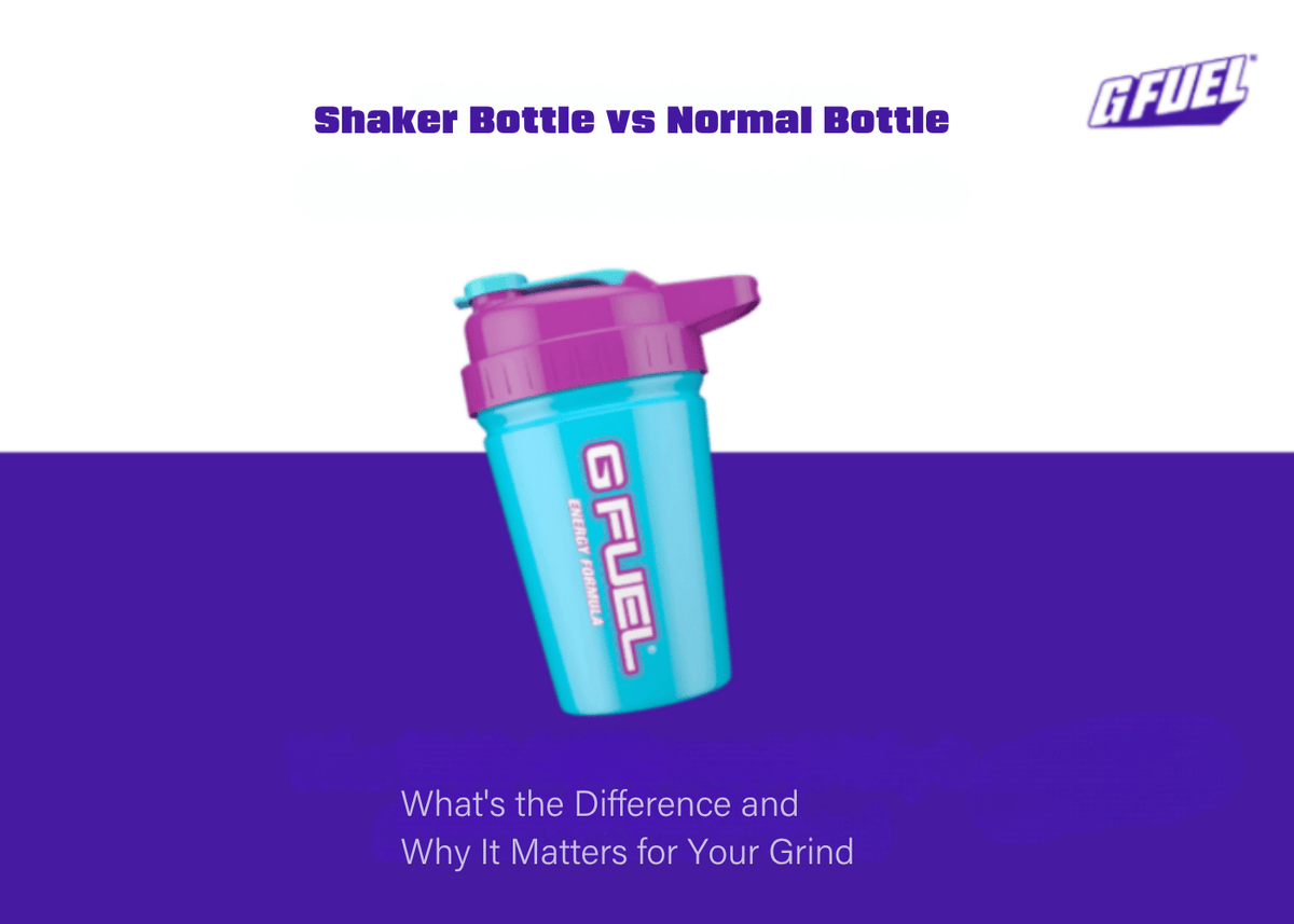 Shaker Bottle vs Normal Bottle: Key Differences Explained – G FUEL