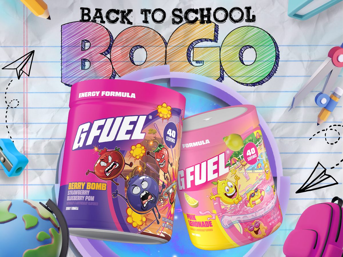 The G FUEL Back to School BOGO Has Arrived Just in Time to Get You Prepared!