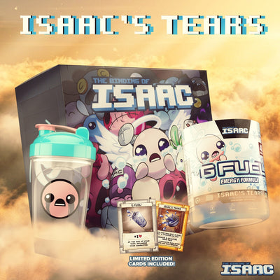 Try to Escape the Basement with G FUEL’s Isaac’s Tears Energy Drink Inspired by “The Binding of Isaac”