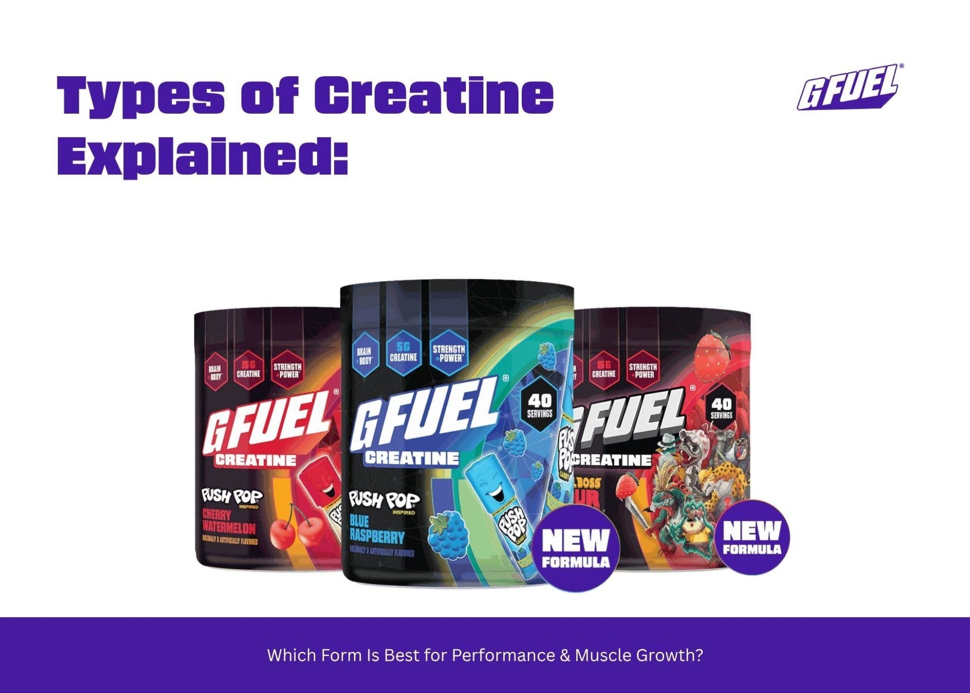 Types of Creatine Explained: Which Form Is Best for Performance & Muscle Growth?