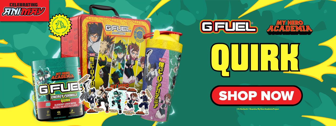  G FUEL x My Hero Academia | Quirk Collector's Box | Celebrating Animay | Click To Shop Now!