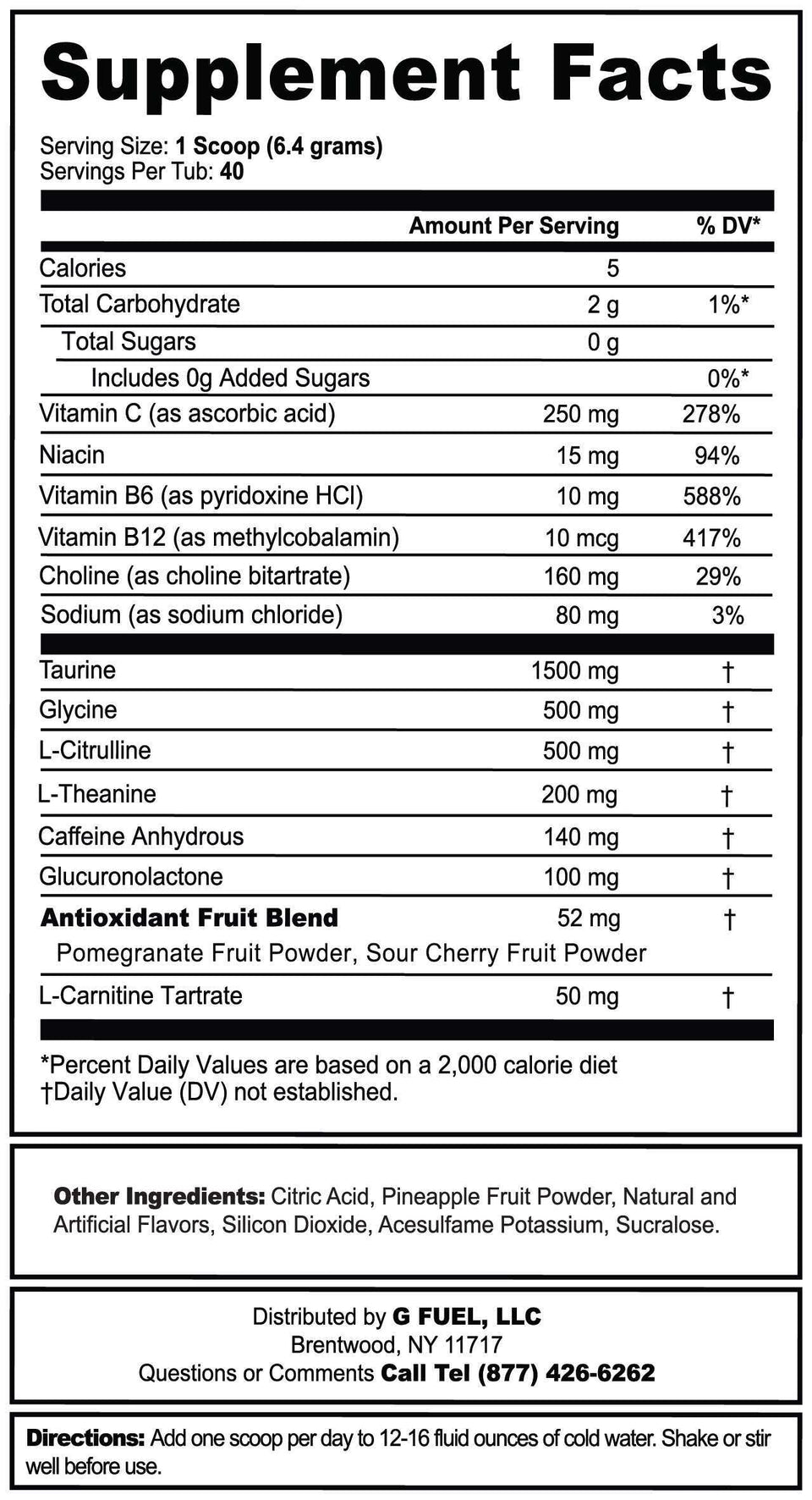 Supplement Facts