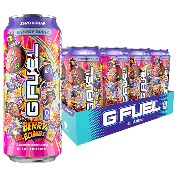 G FUEL | Berry Bomb | 16 oz Carbonated Energy Drink