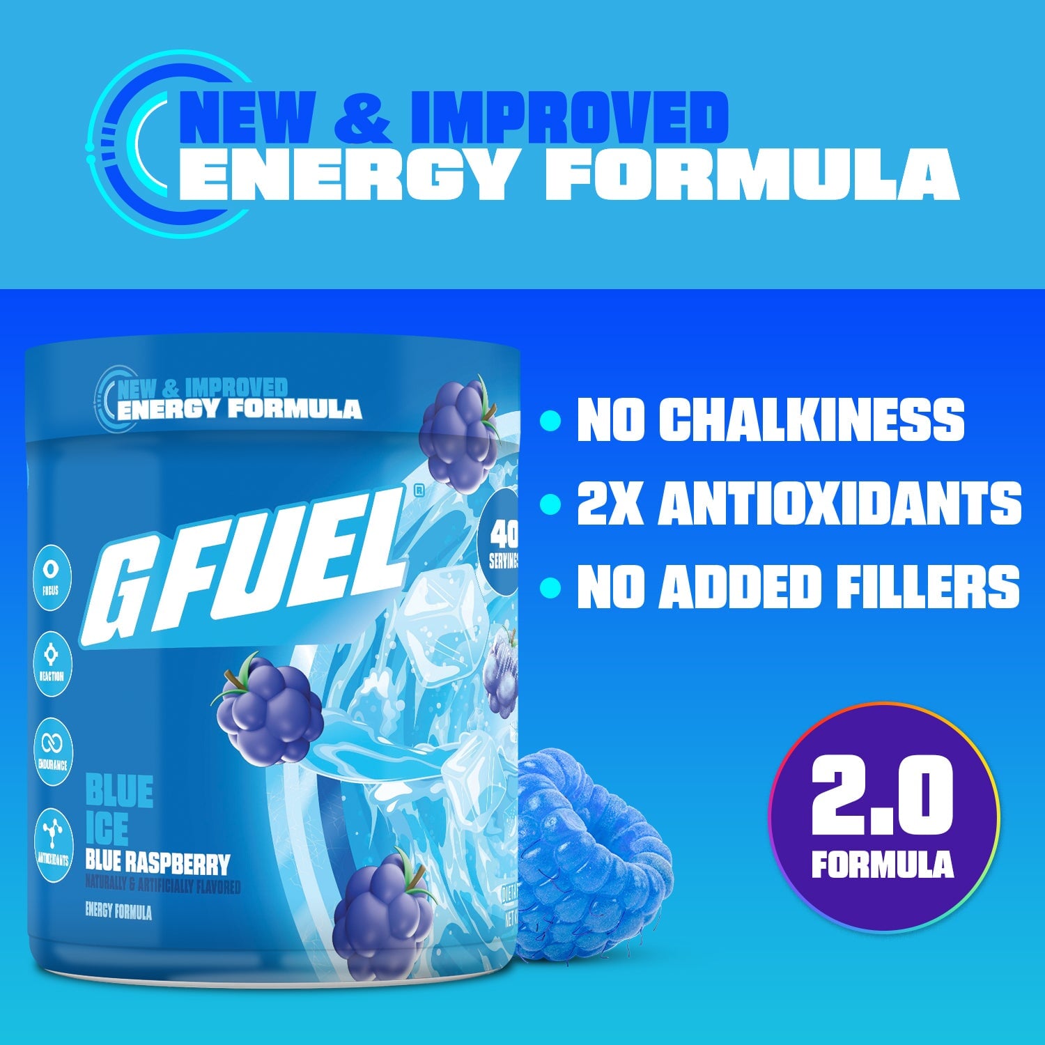 G FUEL| Blue Ice 2.0 Tub 