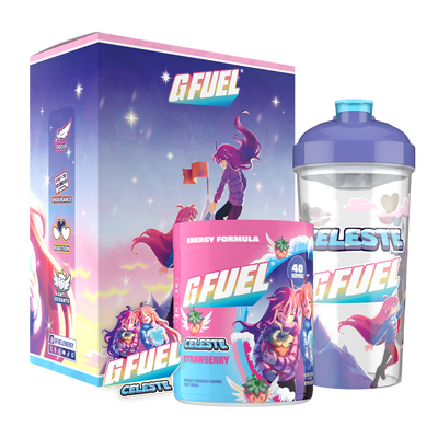 G FUEL| Celeste Strawberry Collector's Box Tub (Collectors Box) 