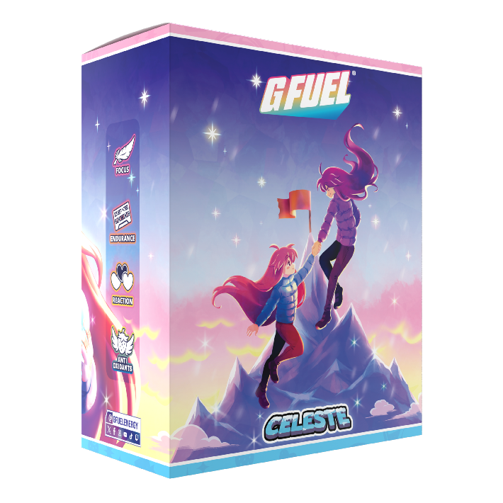 G FUEL| Celeste Strawberry Collector's Box Tub (Collectors Box) 