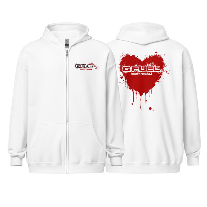 G FUEL| Deadly Attraction Zip-Up Hoodie White S 1893932_17335