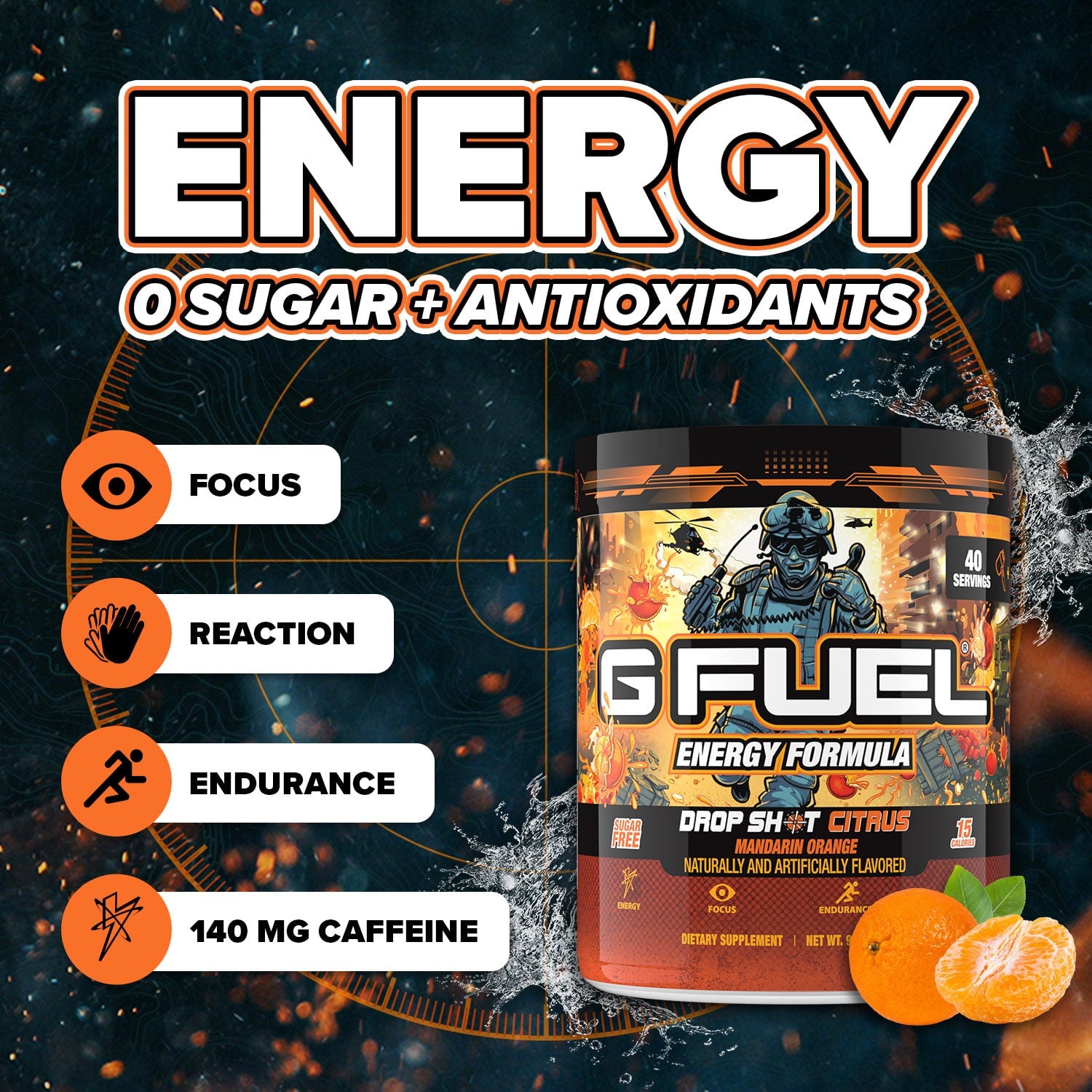 G FUEL| Drop Shot Citrus Tub 