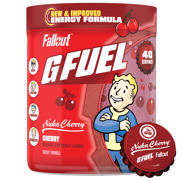 G FUEL| Fallout Sunset Sarsaparilla Collection Tub (Collectors Box) Nuka Cherry Energy Tub TUB-FAL-C1