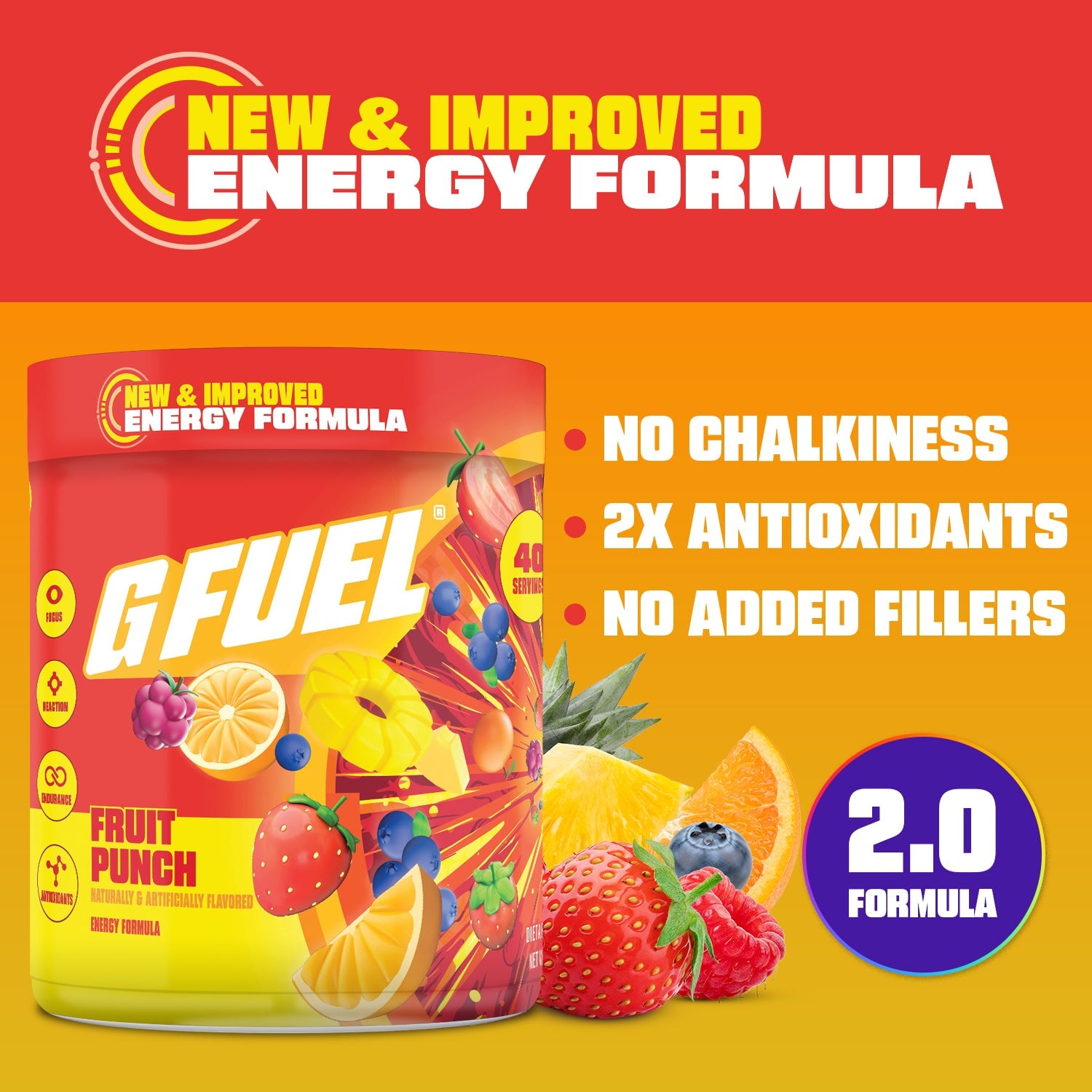 G FUEL| Fruit Punch 2.0 Tub 