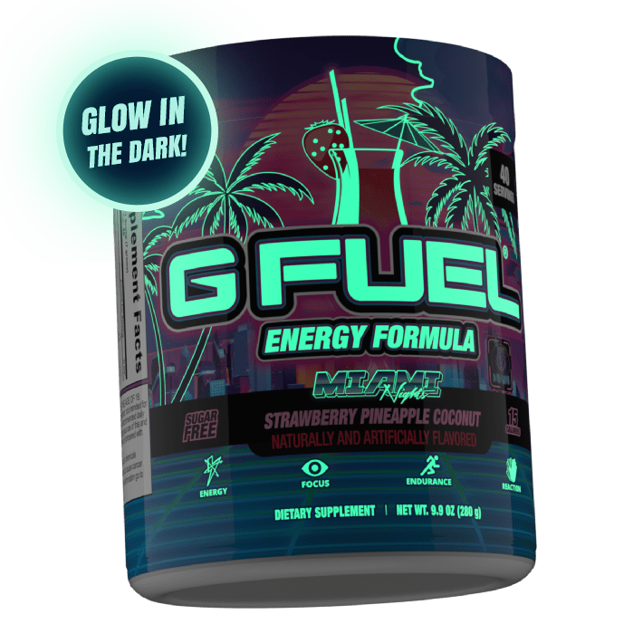 G FUEL| Glow in the Dark Miami Nights Tub 