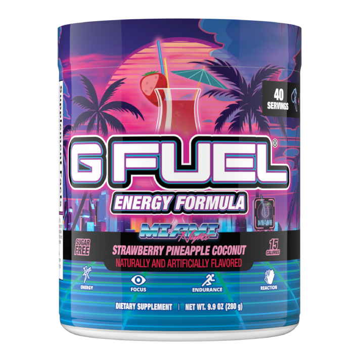 G FUEL| Glow in the Dark Miami Nights Tub 