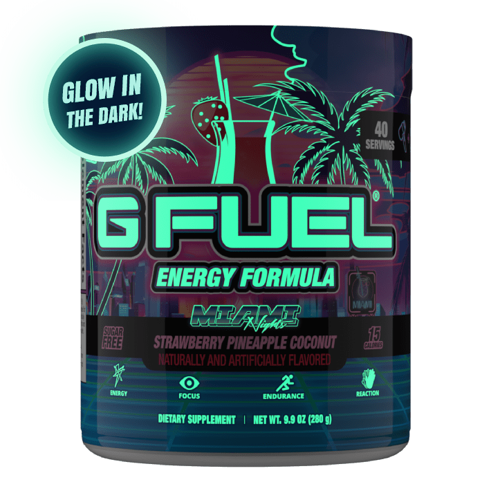 G FUEL| Glow in the Dark Miami Nights Tub 