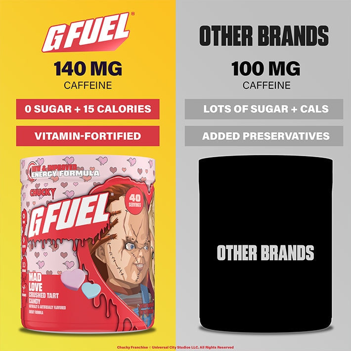 G FUEL X Chucky | Mad Love Energy Tub
